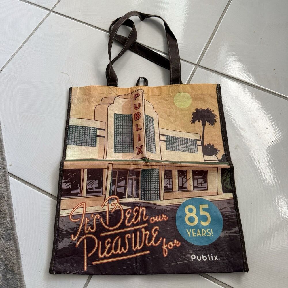 PUBLIX SUPER MARKET Non Woven Polypropylene 85th Anniv Shopping Grocery BAG-RARE